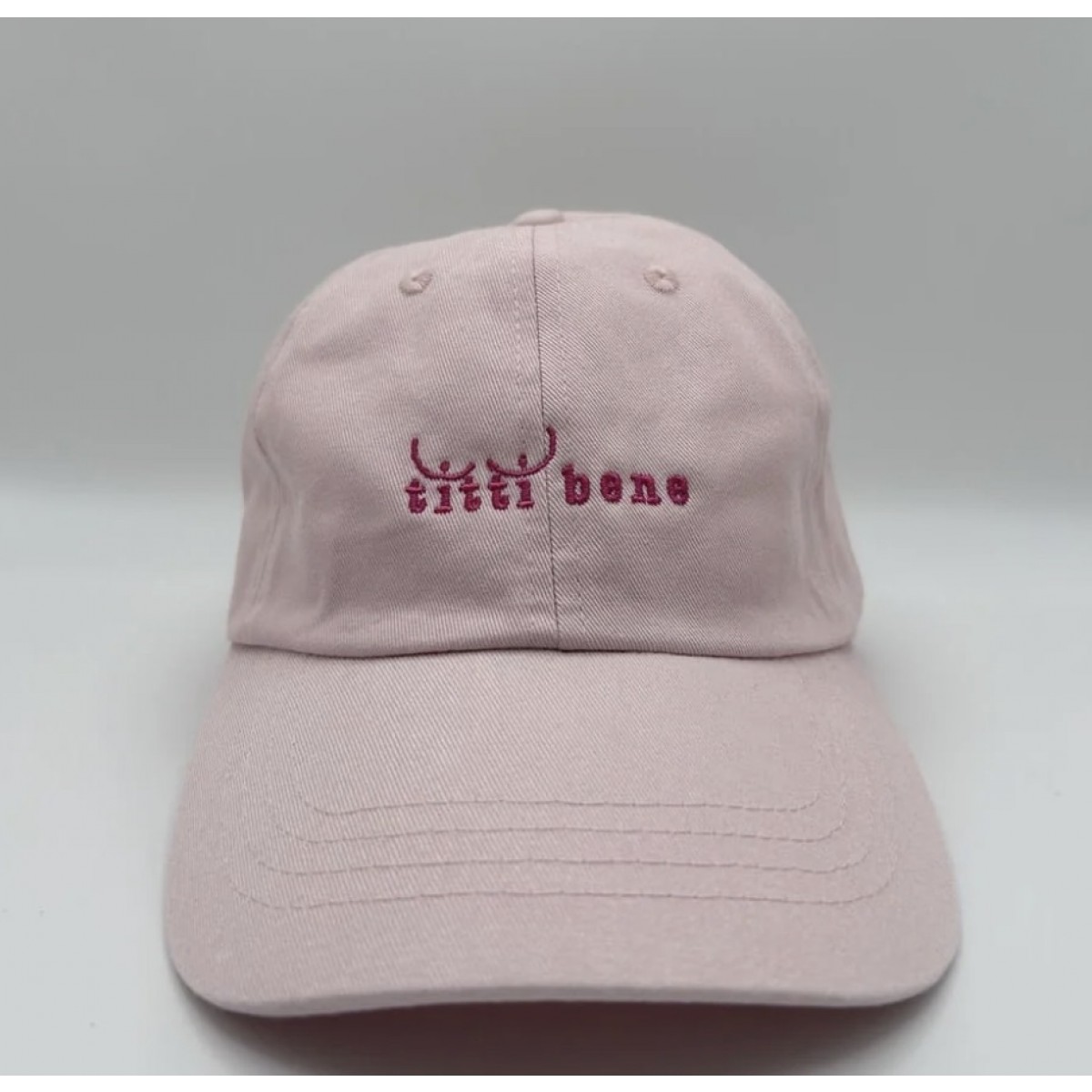 titti bene - Unisex Dad Cap in Rose & Pink - area