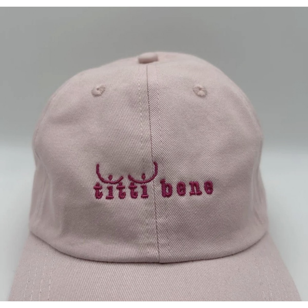 titti bene - Unisex Dad Cap in Rose & Pink - area