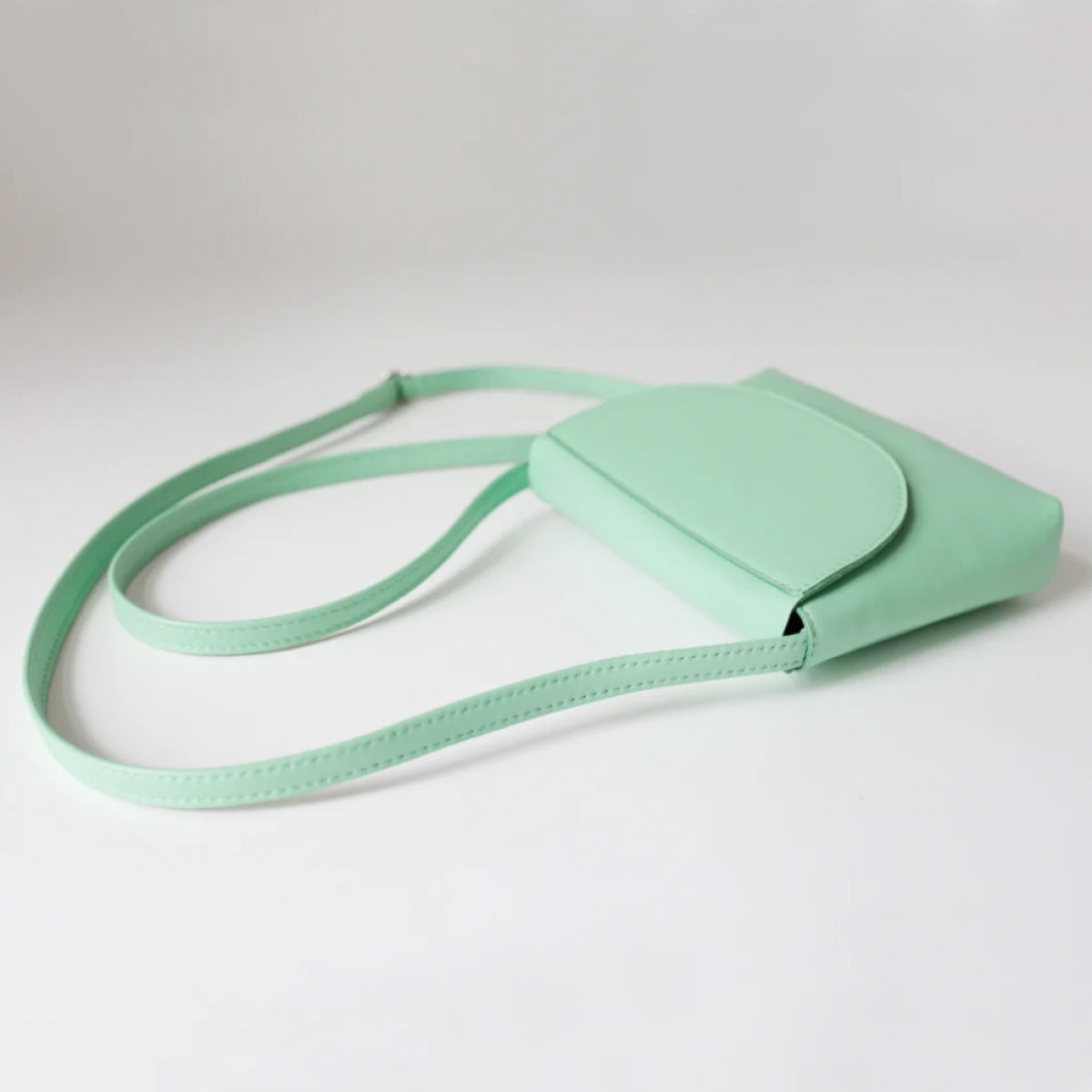 alexbender Minitasche echt Leder Flashy Mint