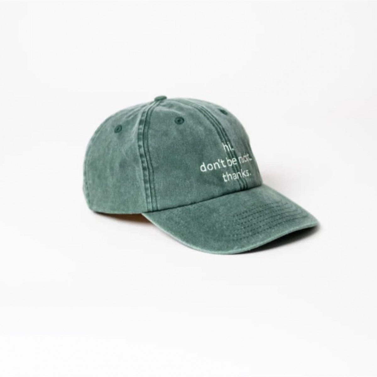 hi. don't be racist. thanks. Dad Cap - vintage green & cream - arrel