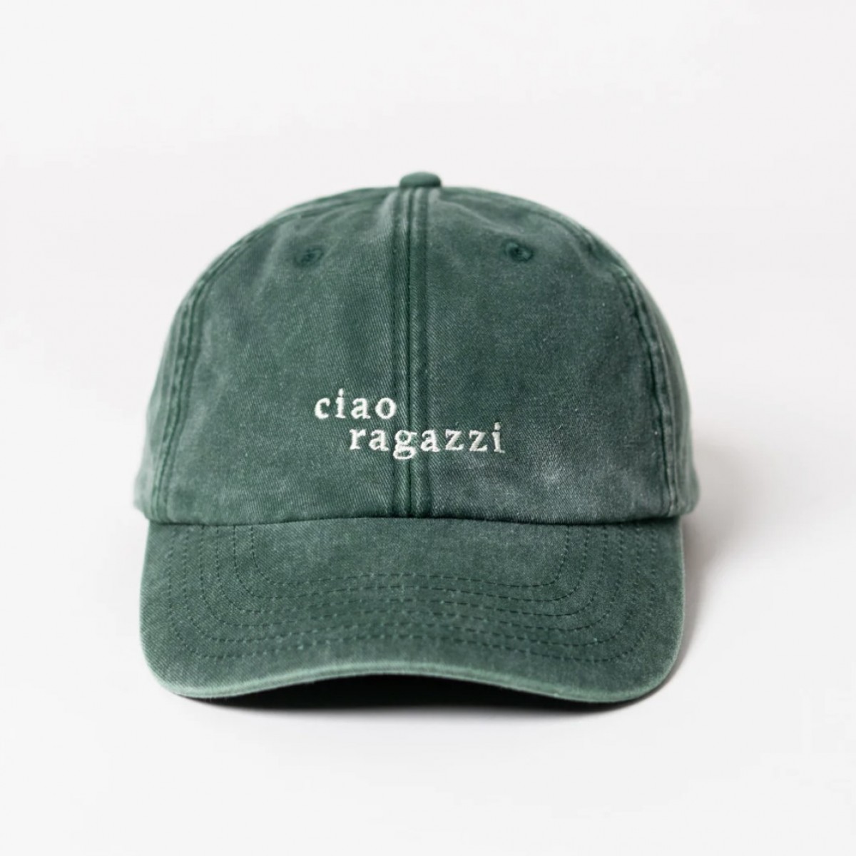 ciao ragazzi Dad Cap - vintage green & cream - arrel