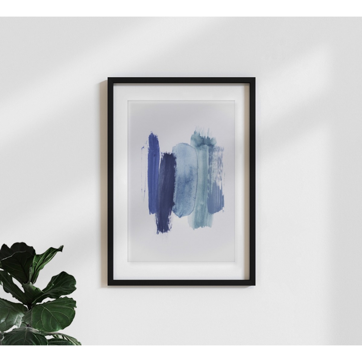 nahili ARTPRINT/POSTER "abstract aquarelle - blue shades of the OCEAN" (DIN A1/A3 & 50x70cm) Meer - Malerei