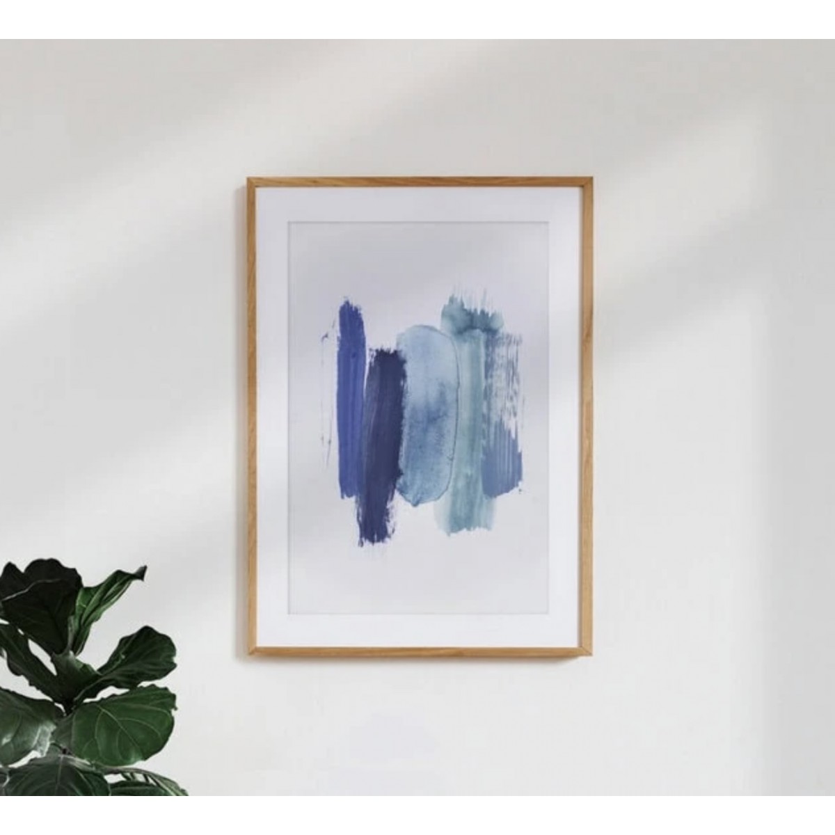 nahili ARTPRINT/POSTER "abstract aquarelle - blue shades of the OCEAN" (DIN A1/A3 & 50x70cm) Meer - Malerei