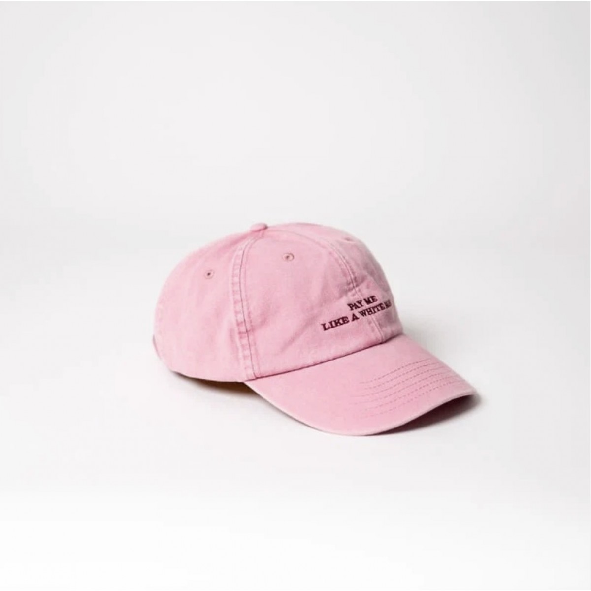 Pay me like a white man Unisex Dad Cap - Vintage Pink & Berry