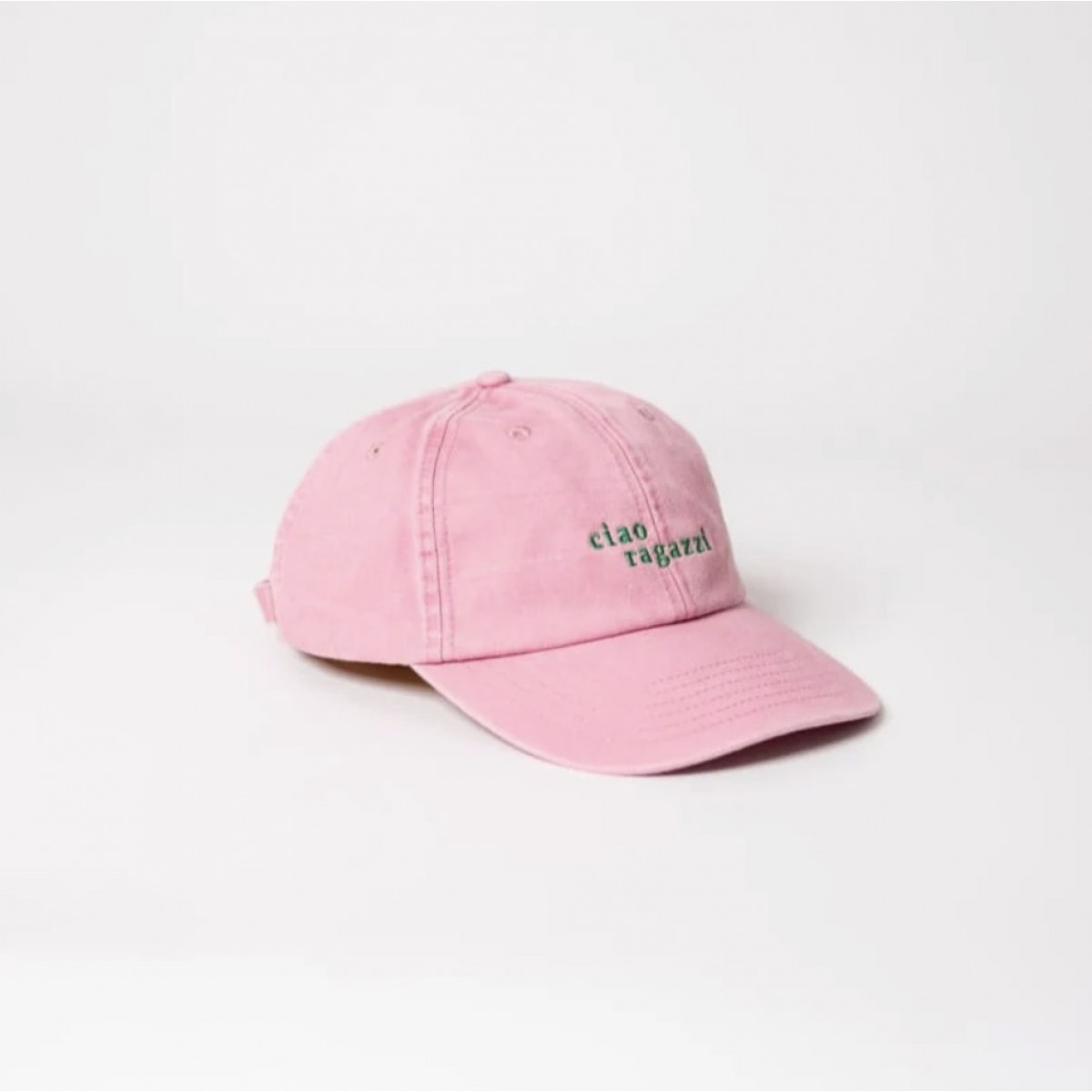 ciao ragazzi Unisex Dad Cap - Vintage Pink & Green