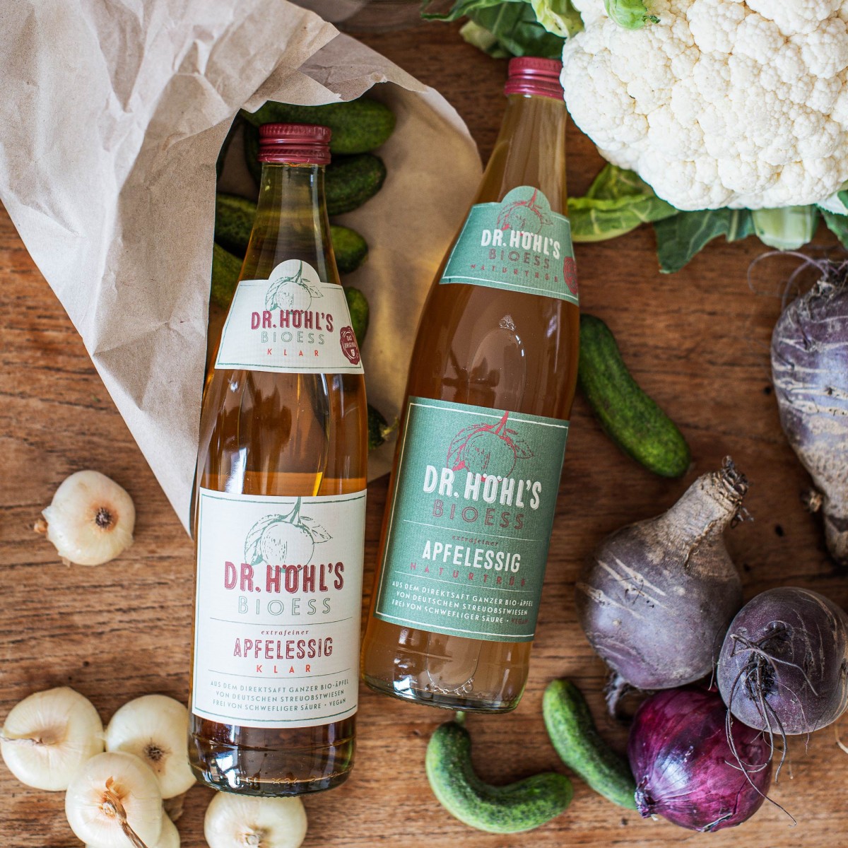 DR. HÖHL’S BioEss Bio Apfelessig | Klar & Naturtrüb (0,5l)