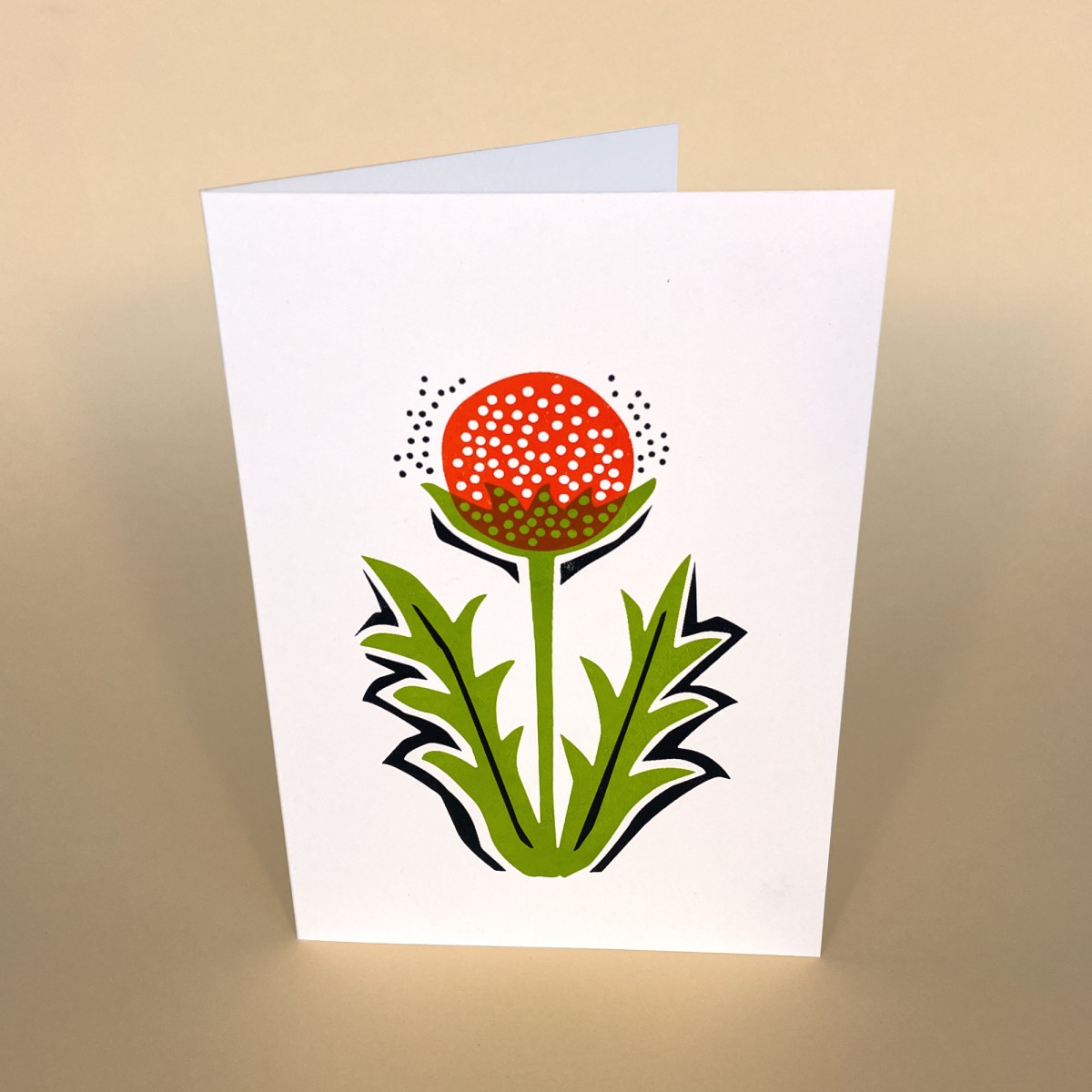 Print now - Riot later ● Frühlingsblume, Karte mit Umschlag