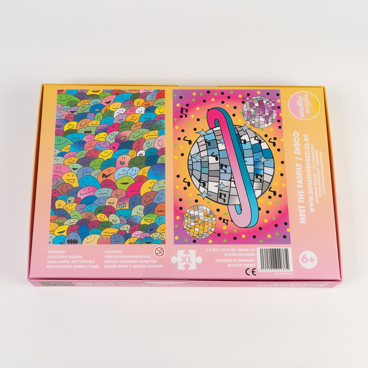 MEET THE FAMILY / DISCO, 2x 260 Teile Puzzle in einer Box
