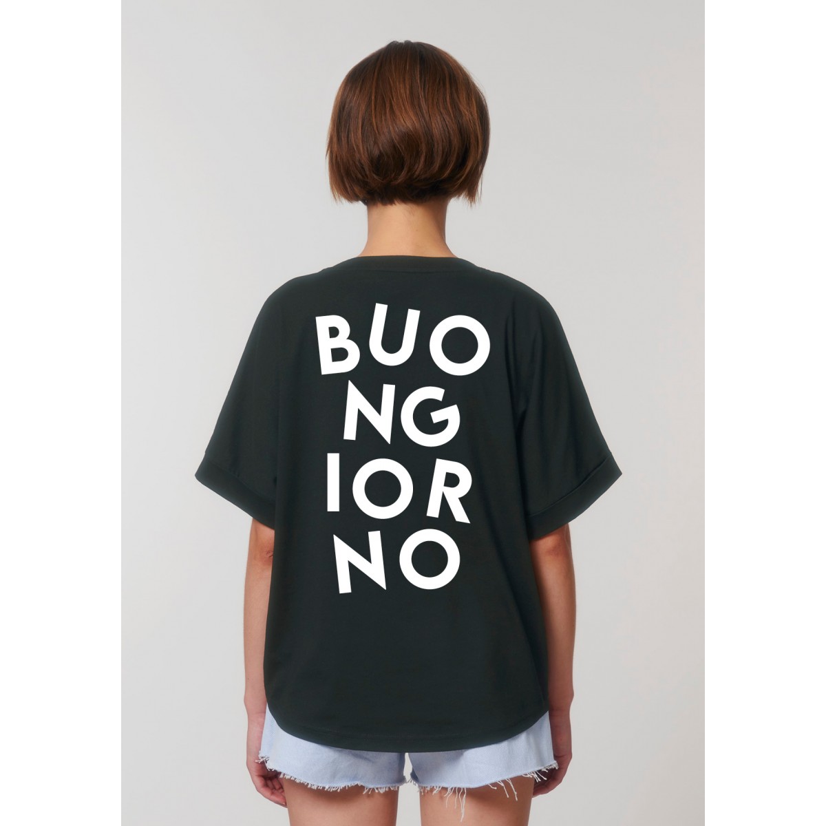 Love is the new black - "Buongiorno / Black T-Shirt"