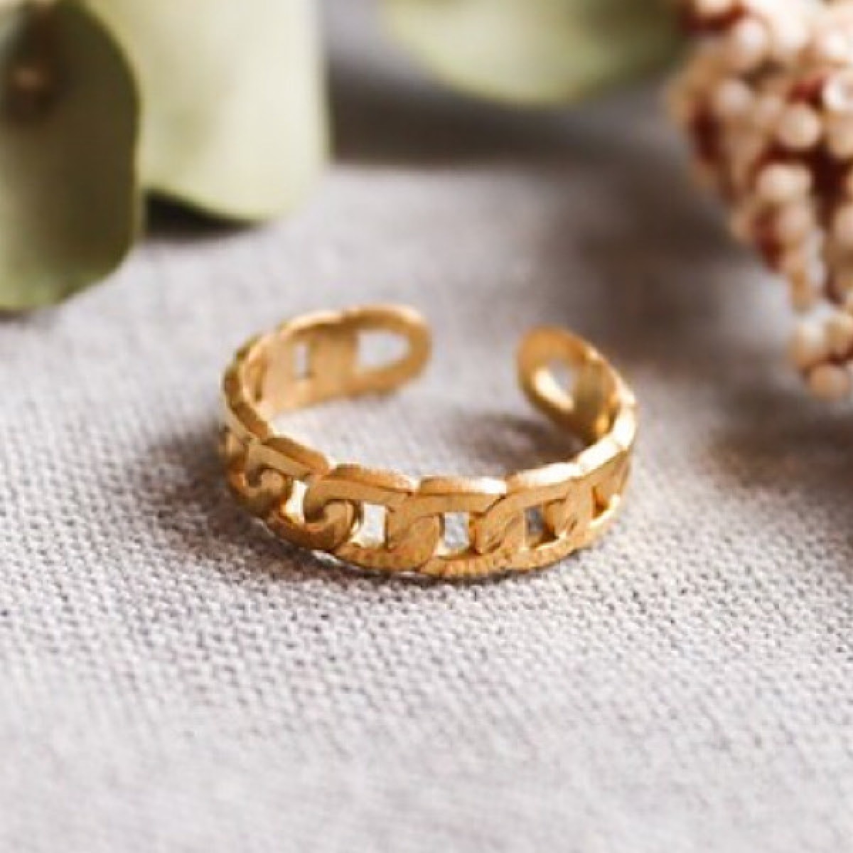 Anoa Ring Glieder Chain in Gold 