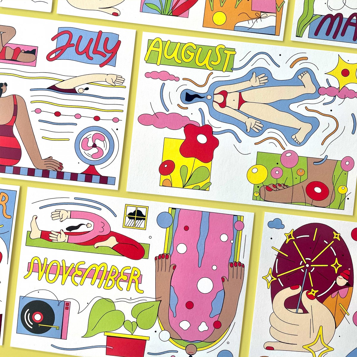 Anne Albert – Monatskarten – Set – A6