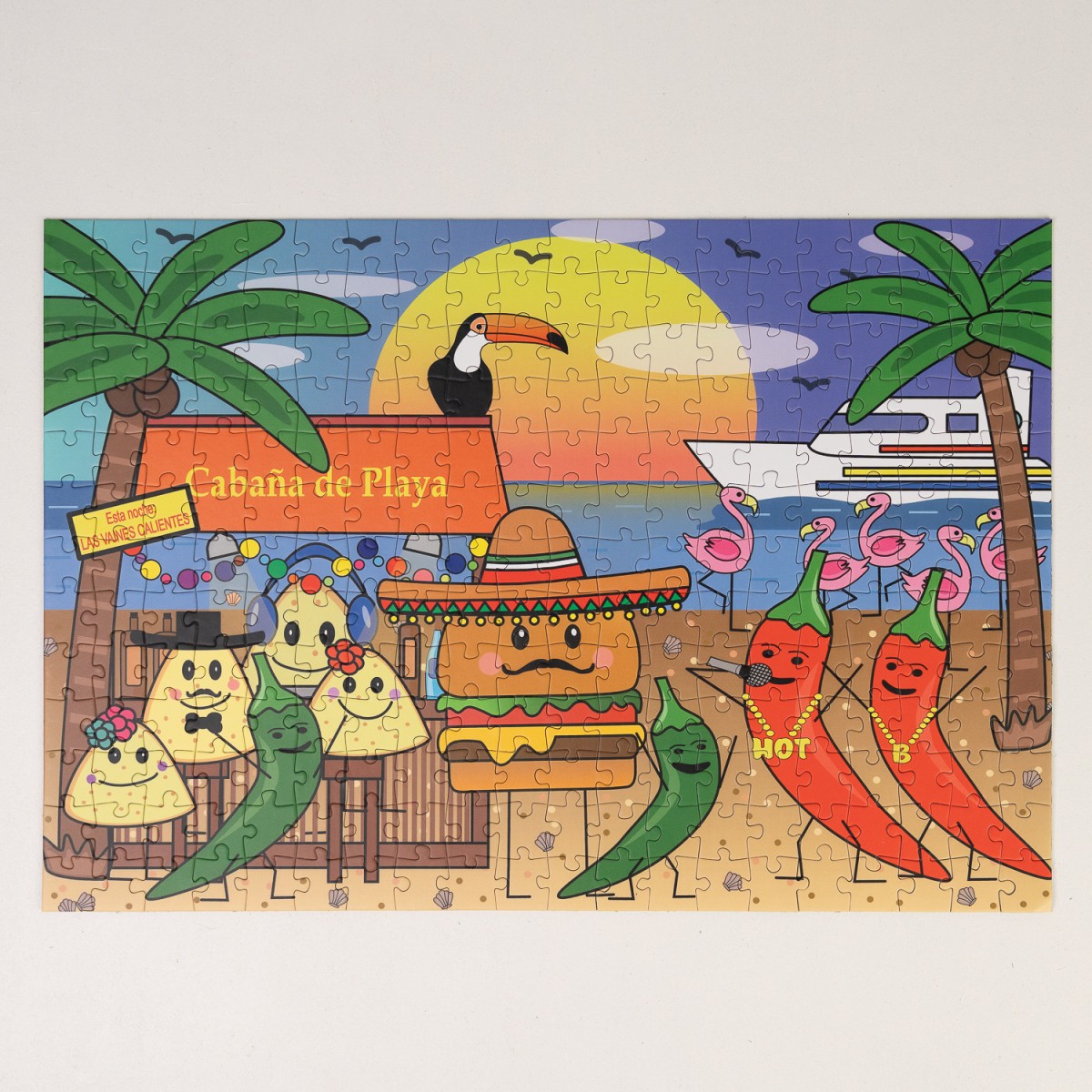CABANA DE PLAYA und CANDAYLAND, 2x 260 Teile Puzzle in einer Box