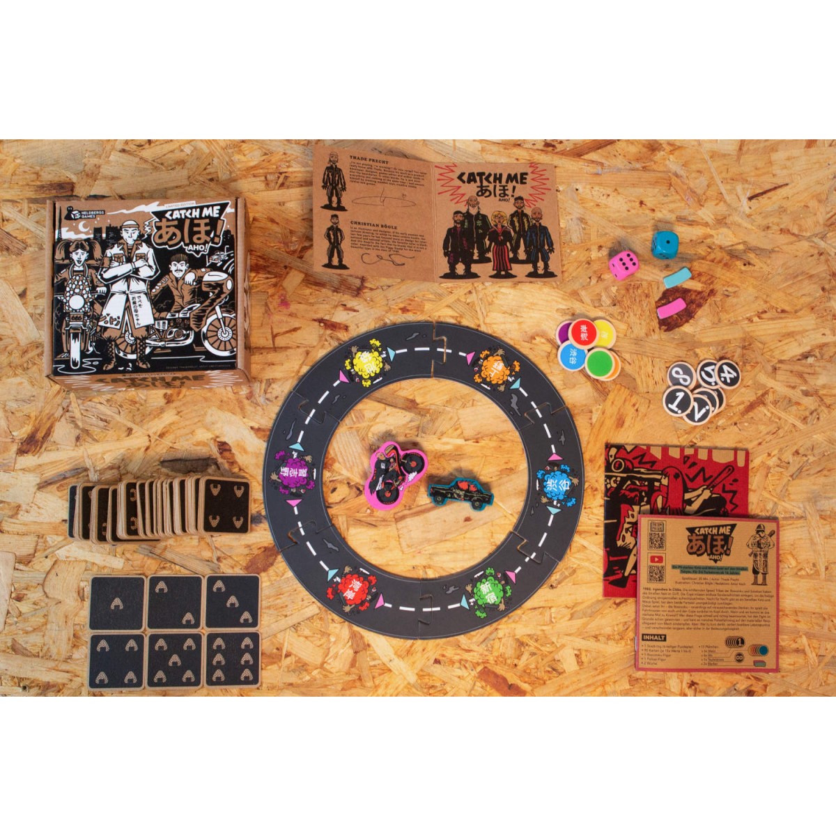 Catch me あほ! Aho! Limitiertes Strategiespiel inspiriert von Bōsōzoku Speed Tribes – Einzigartige Illustrationen & umweltfreundliches Design