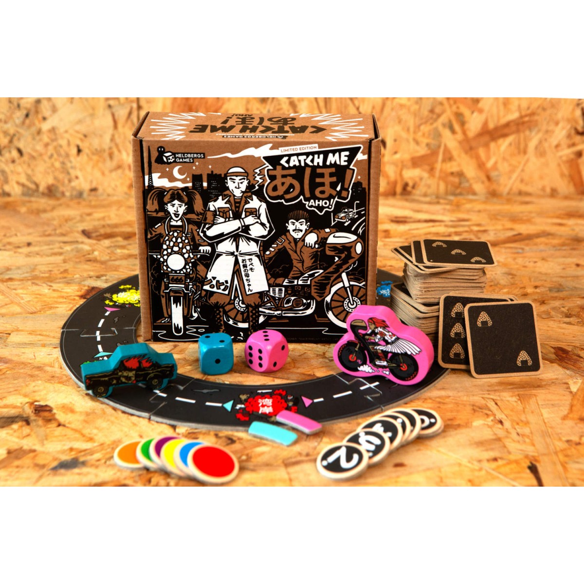 Catch me あほ! Aho! Limitiertes Strategiespiel inspiriert von Bōsōzoku Speed Tribes – Einzigartige Illustrationen & umweltfreundliches Design