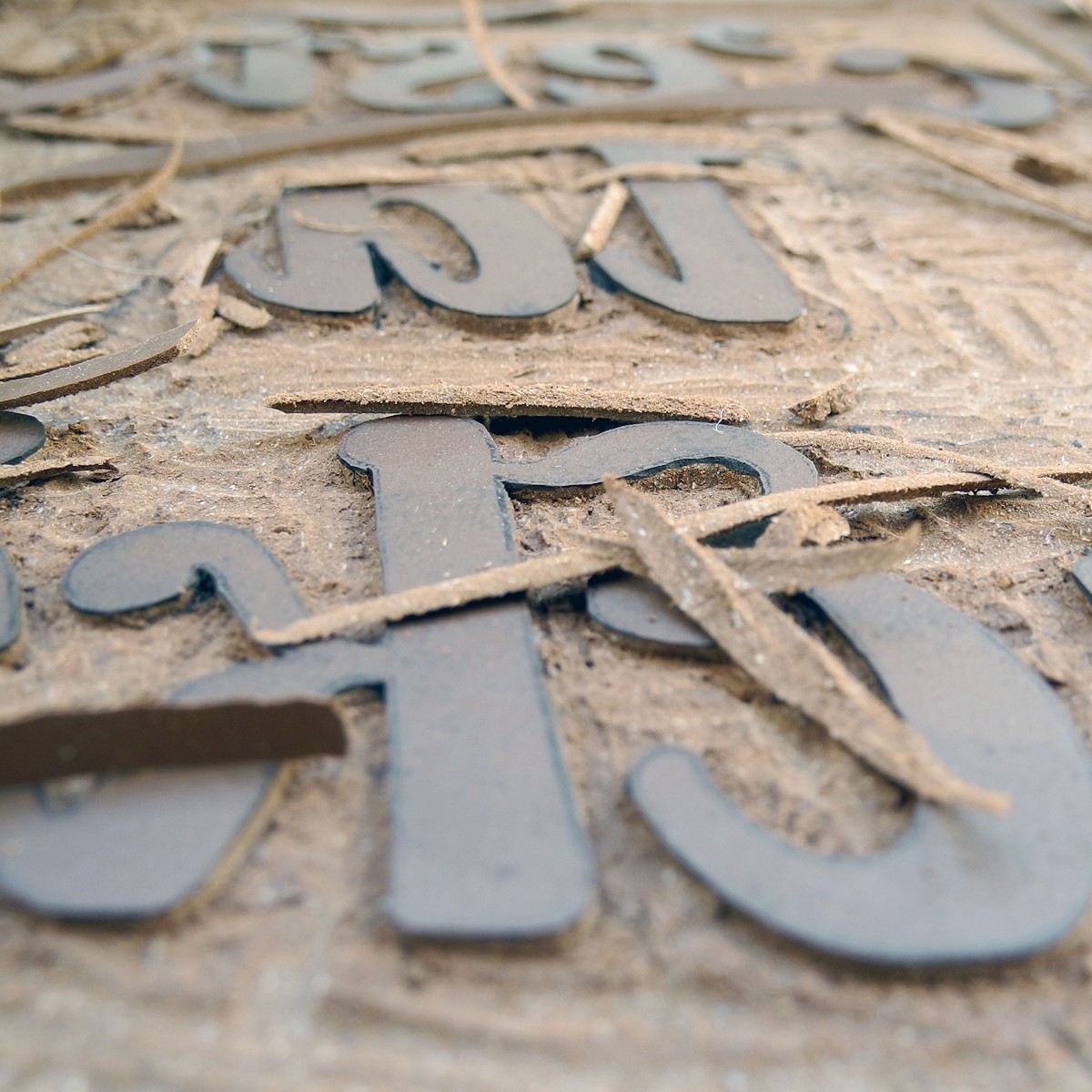 Handgefertigter Linoldruck  »C’est la … vie«, (DIN A4), Limited Edition