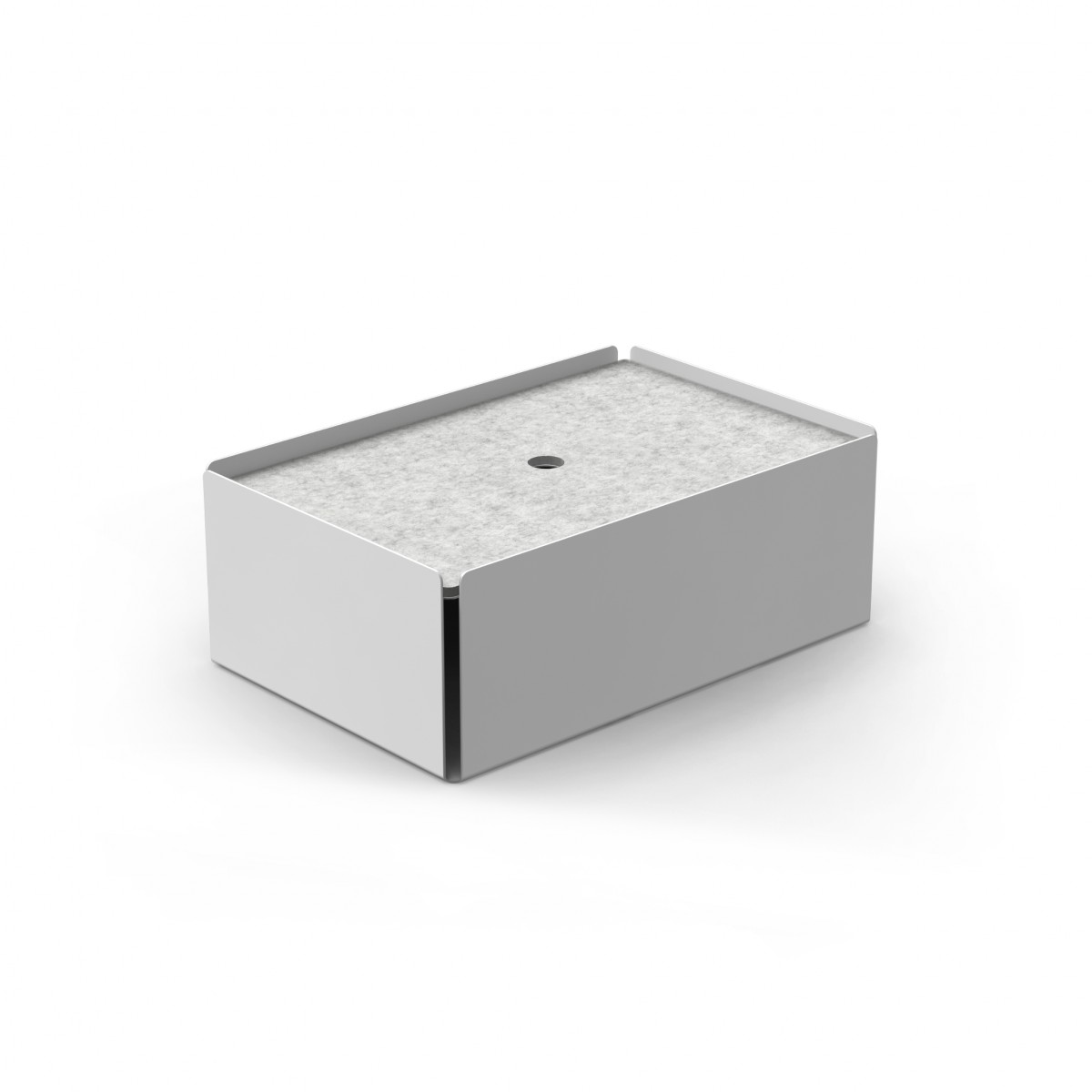Charge-Box Ladestation Lichtgrau / Filz Marble Meliert