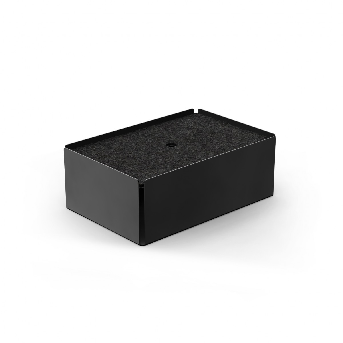 Charge-Box Ladestation Schwarz / Filz Granit Meliert