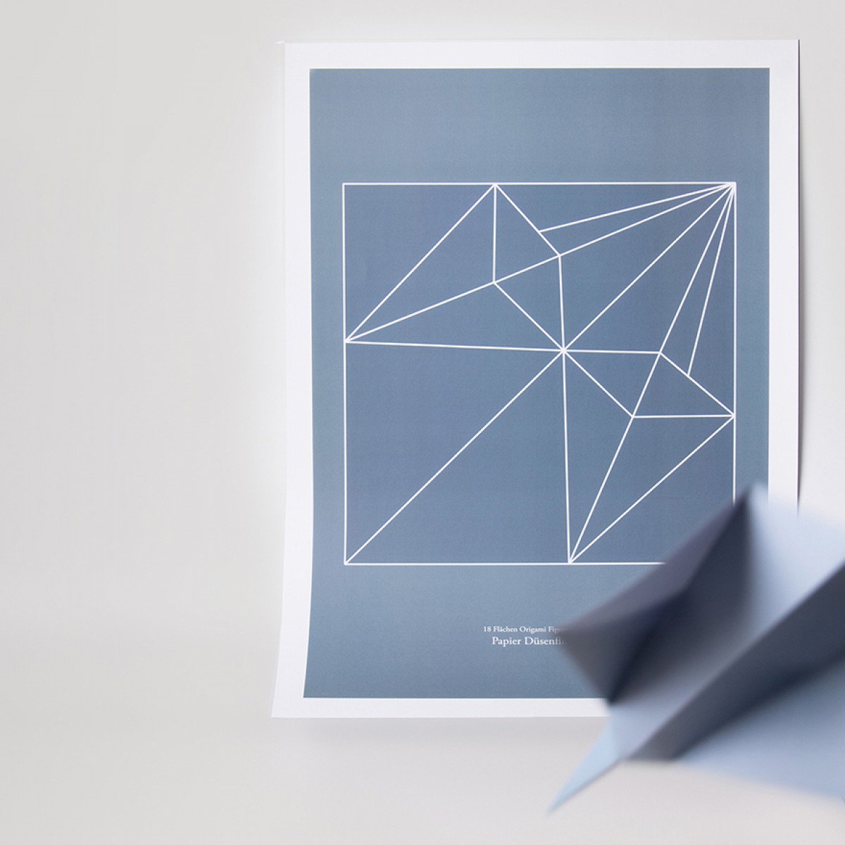 Origami Print Papierdüsenflieger von Christina Pauls