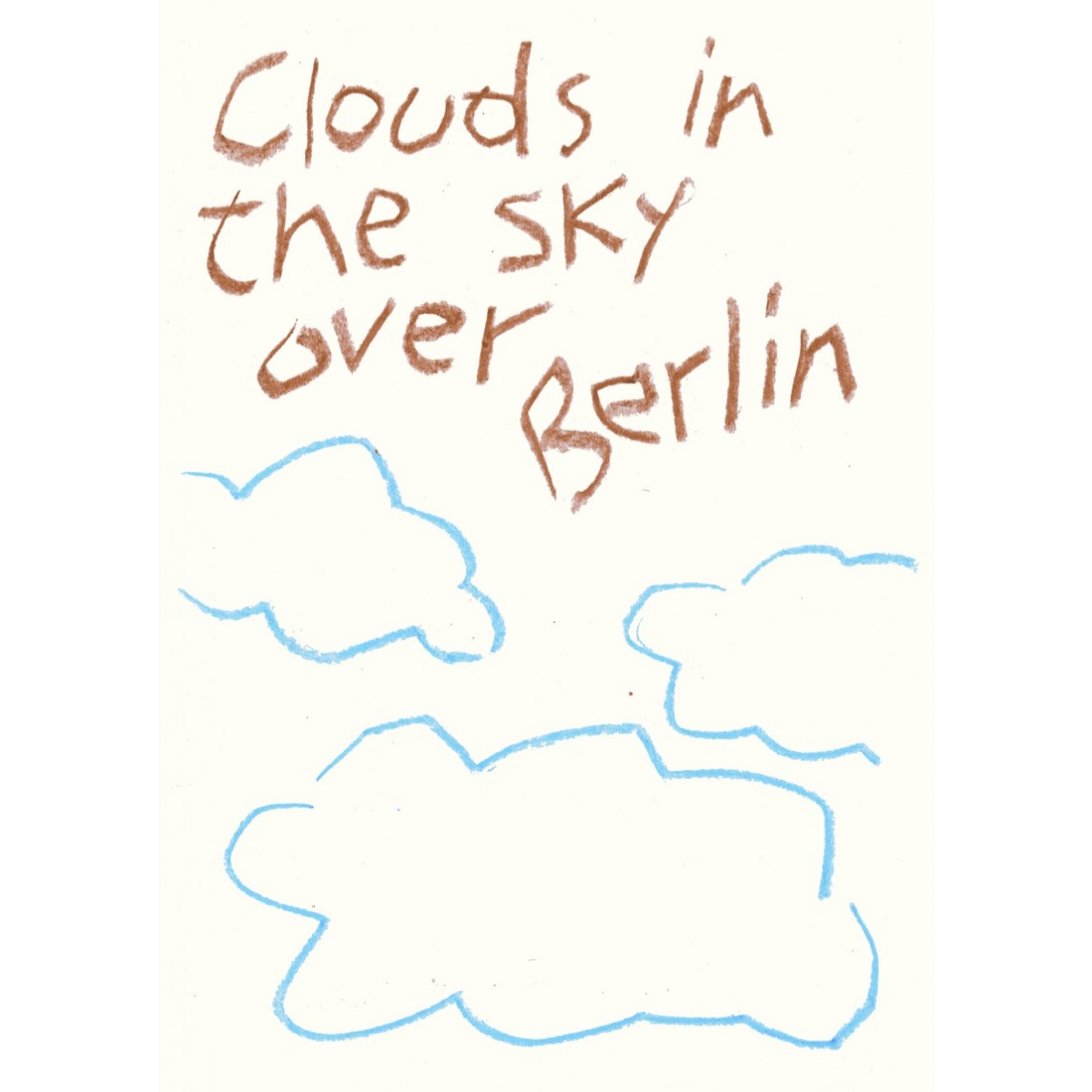 Clouds in the sky over Berlin – Print von Lavanda Posters