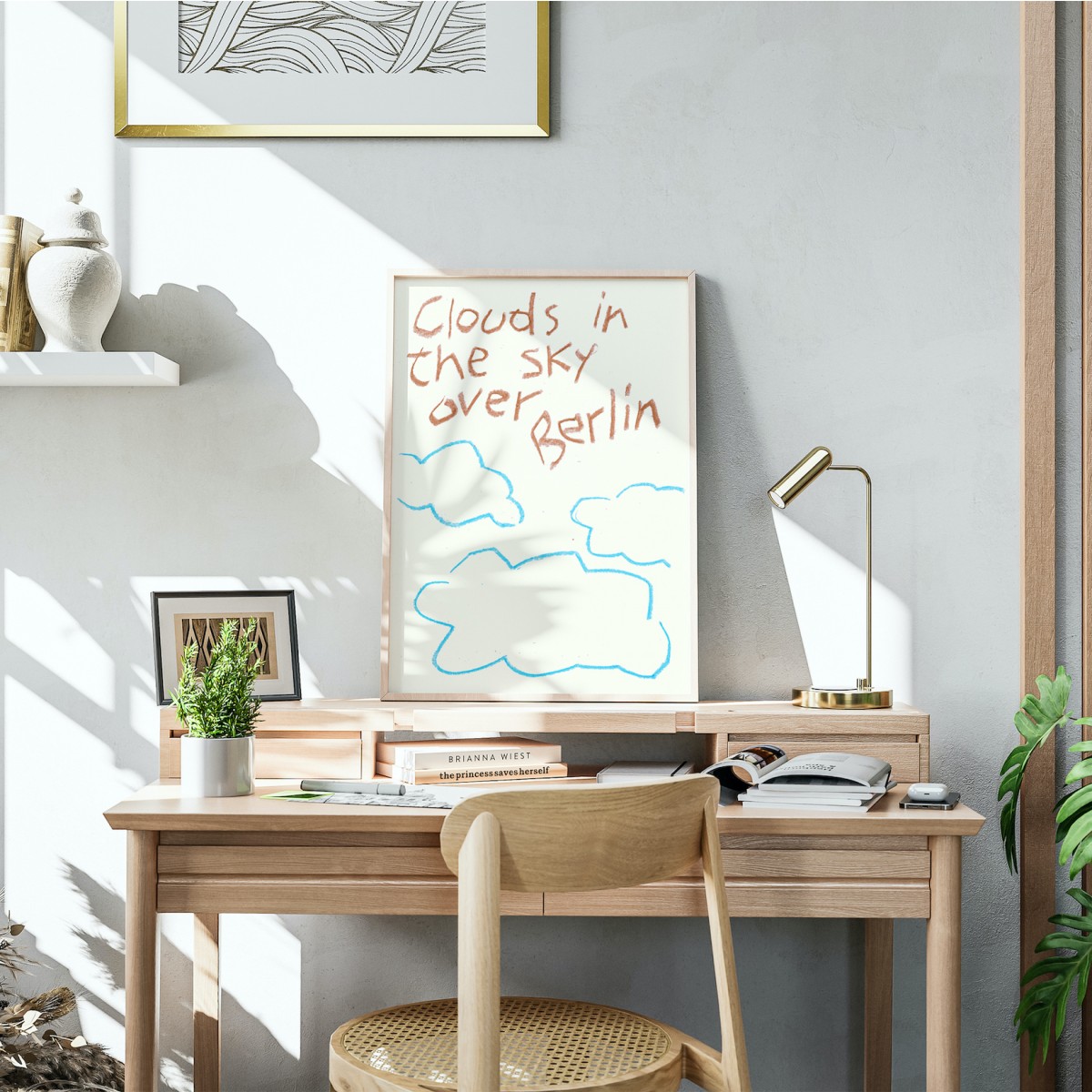 Clouds in the sky over Berlin – Print von Lavanda Posters