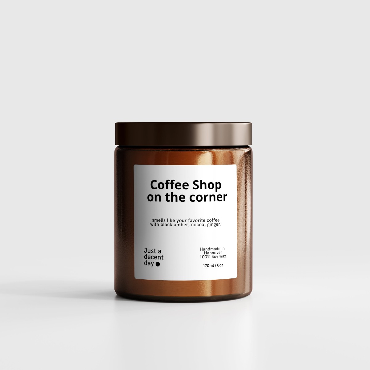 Coffee shop on the corner - Duftkerze - Handmade - Sojawachs