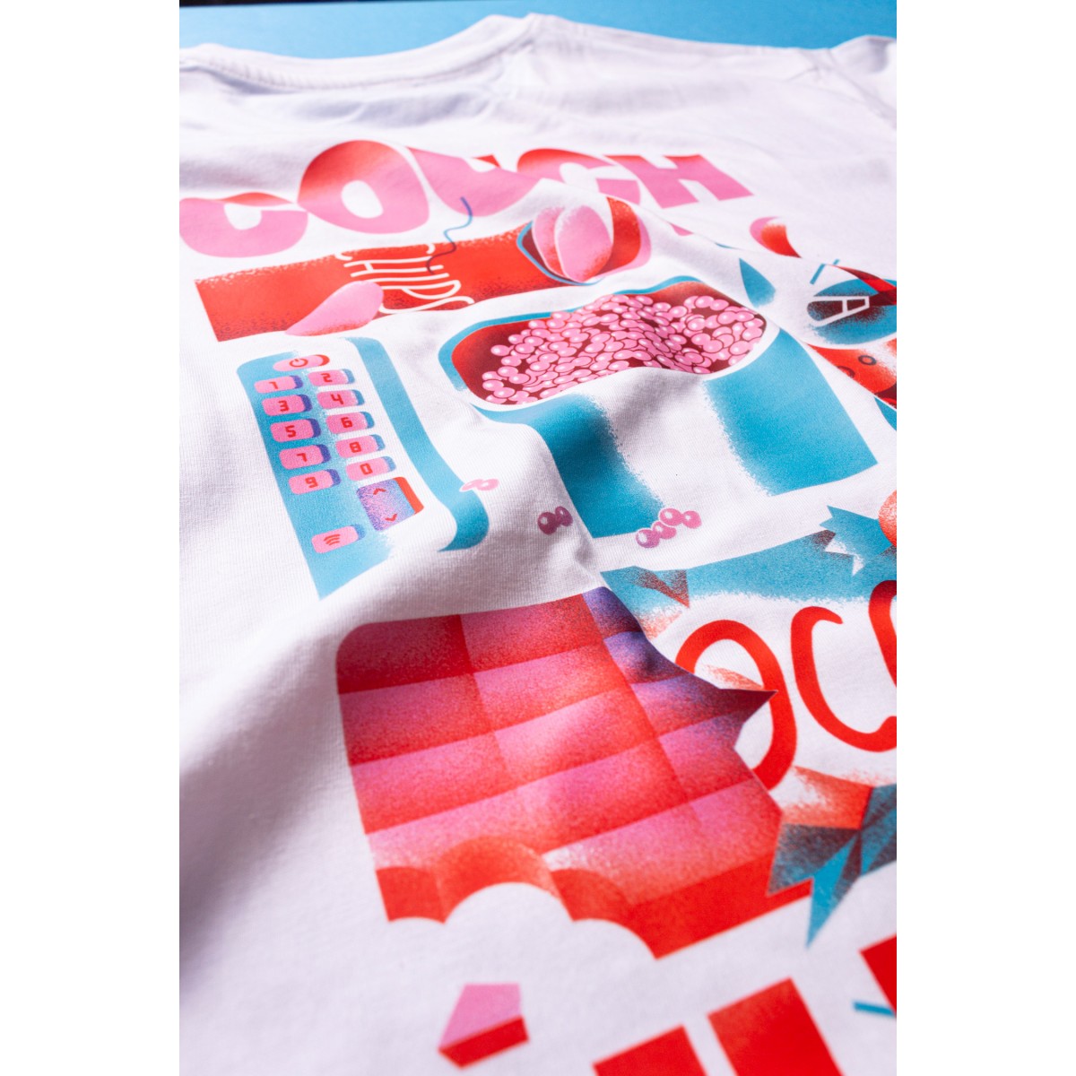 Martin Krusche - T-Shirt white »Couch Ultras«