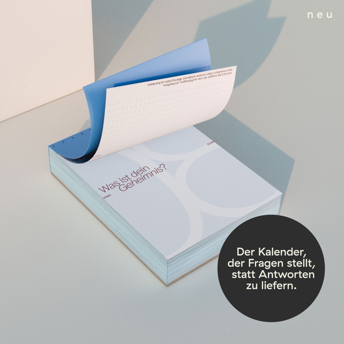 Familiar Faces Abreisskalender »Create Space in 2026.« For you, for others, for what matters.