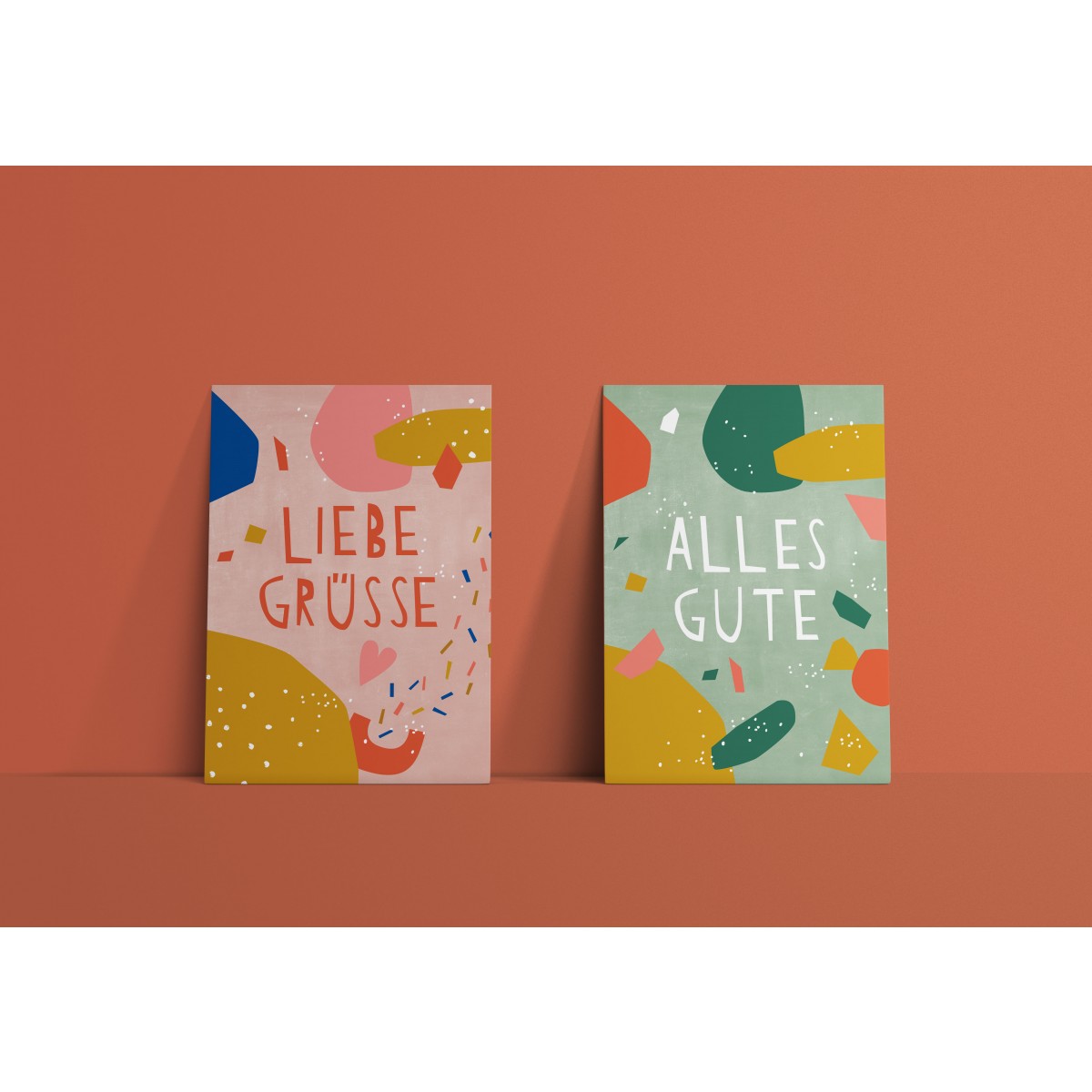 Designfräulein // Postkartenset // Liebe Grüße & Alles Gute