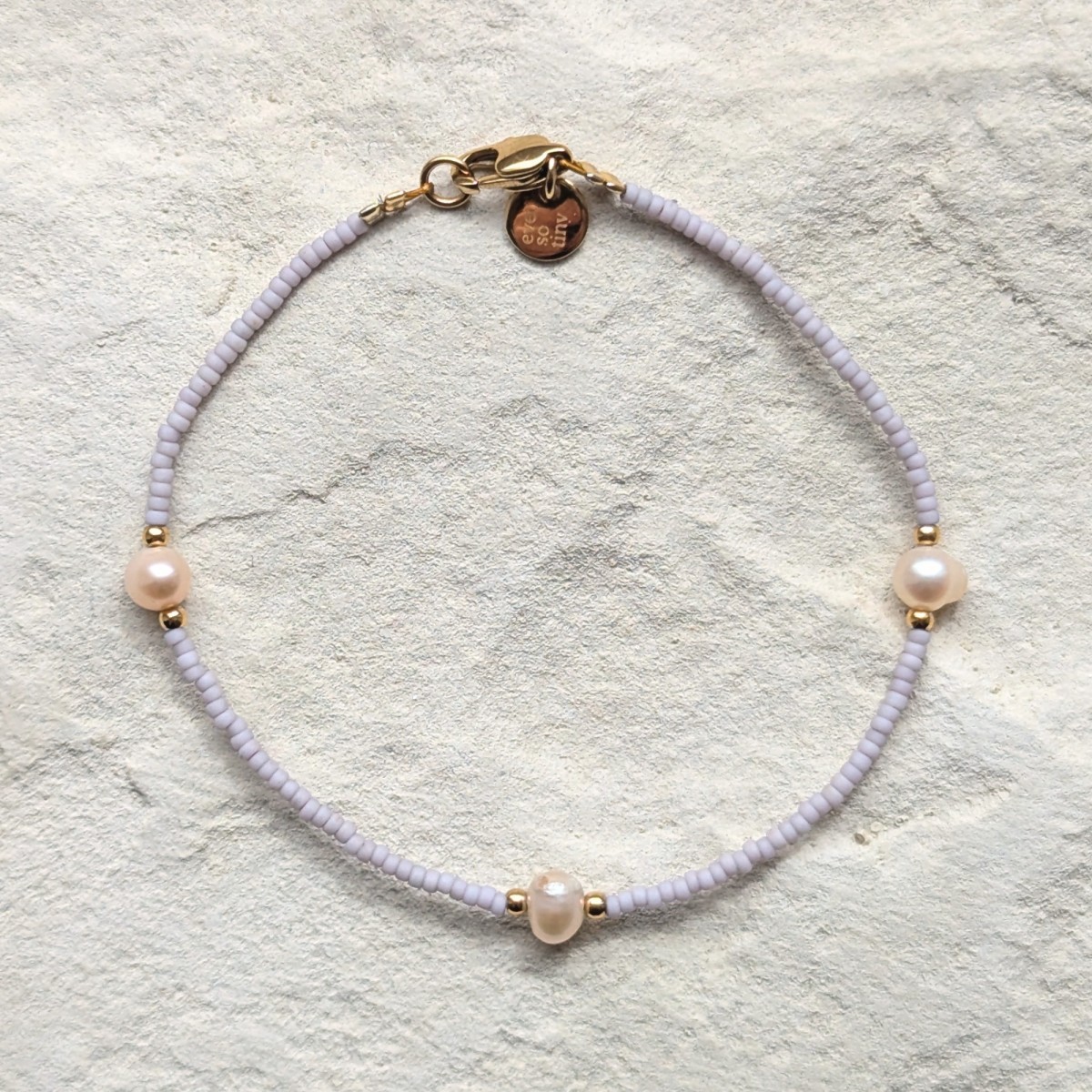 DIY-Set Armband mit Süßwasserperlen I wasserfest & plastikfrei I ever so tiny