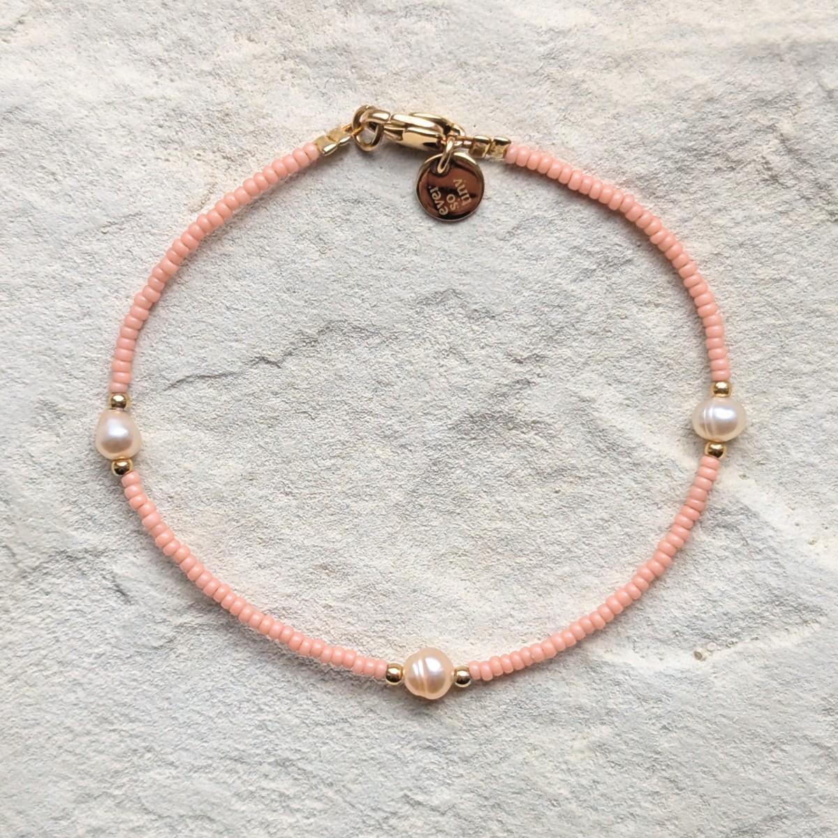 DIY-Set Armband mit Süßwasserperlen I wasserfest & plastikfrei I ever so tiny