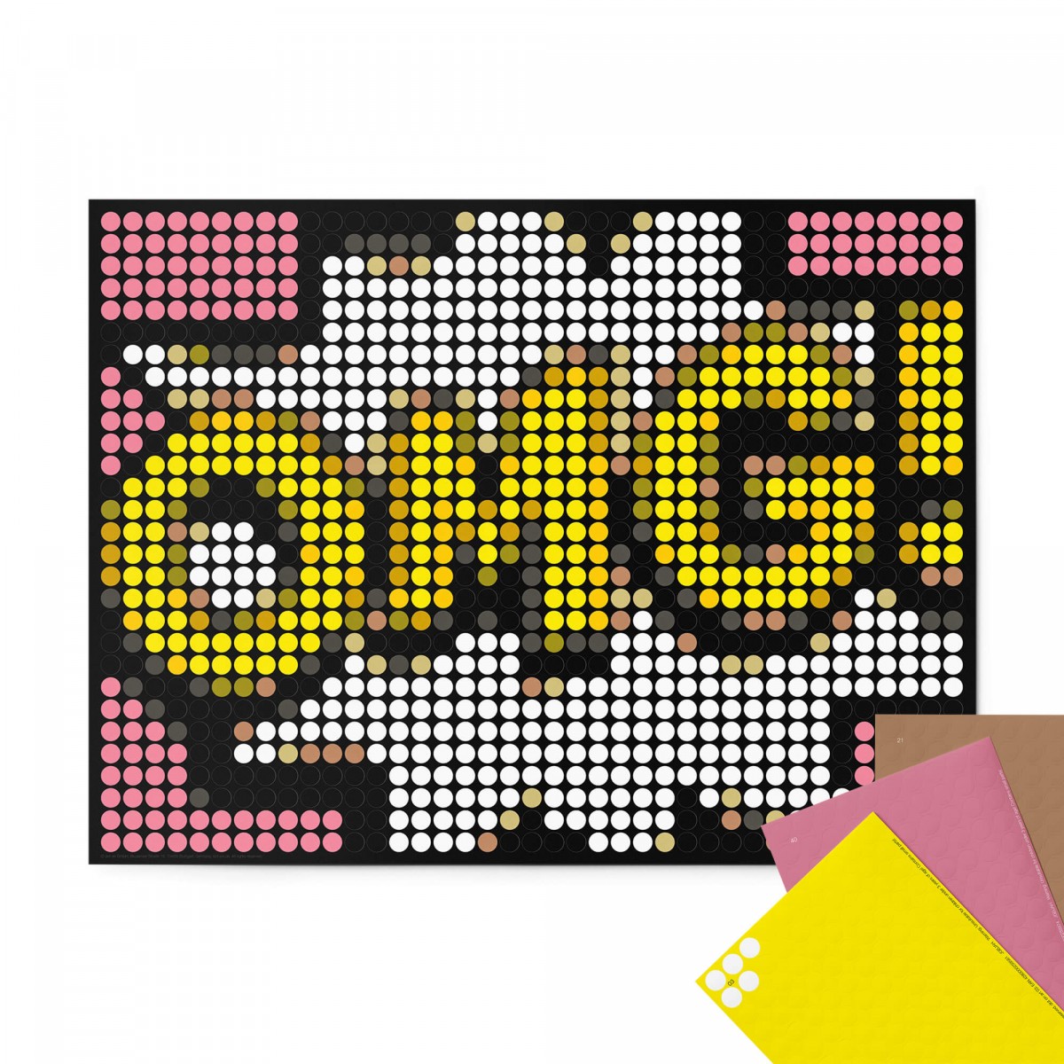 dot on Pixelart / DIY-Set mit Klebepunkten / omg 30x40 cm