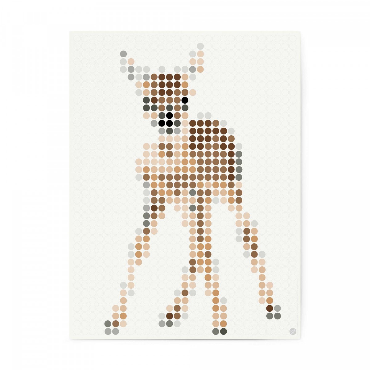 dot on Pixelart / DIY-Kustwerk zum Selberkleben / my deer / 30x40 cm