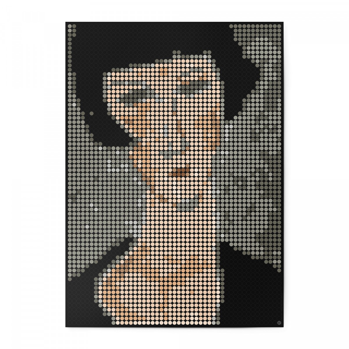 dot on Pixelart / DIY-Kunstwerk mit Klebepunkten / modigliani 50x70 cm