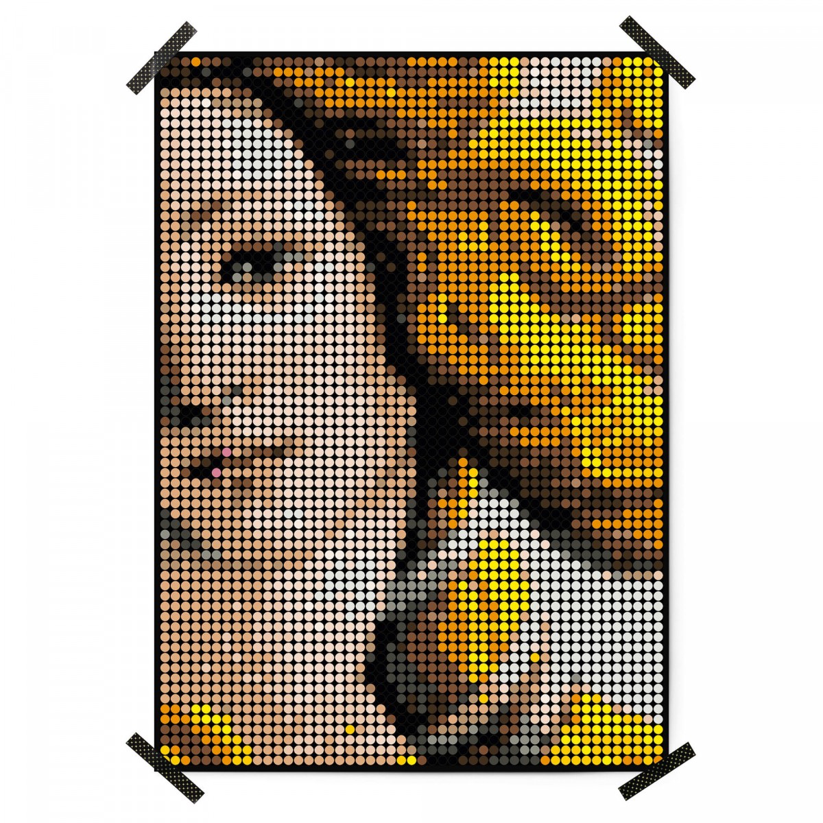 dot on Pixelart / DIY-Set mit Klebepunkten / botticelli 50x70 cm