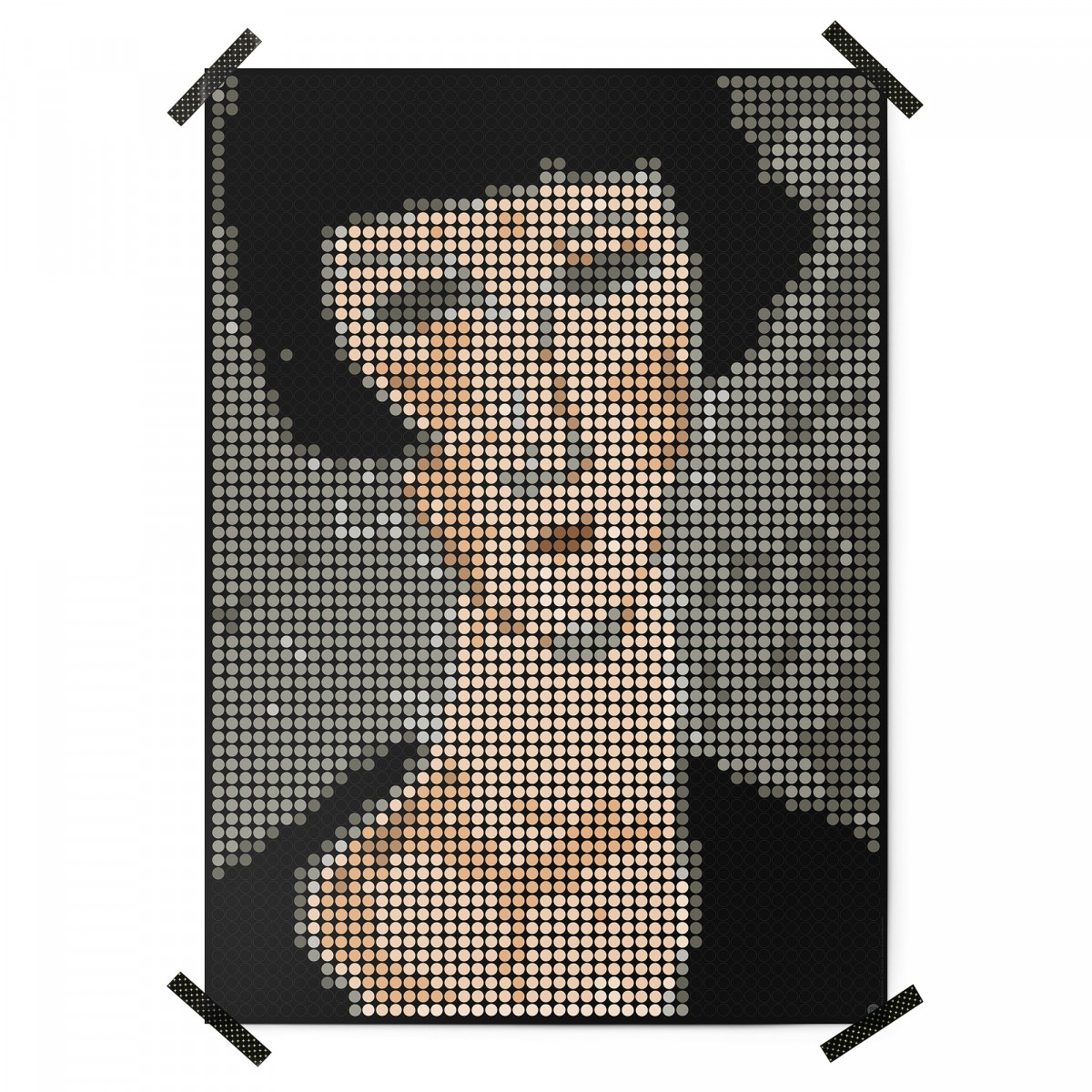 dot on Pixelart / DIY-Kunstwerk mit Klebepunkten / modigliani 50x70 cm