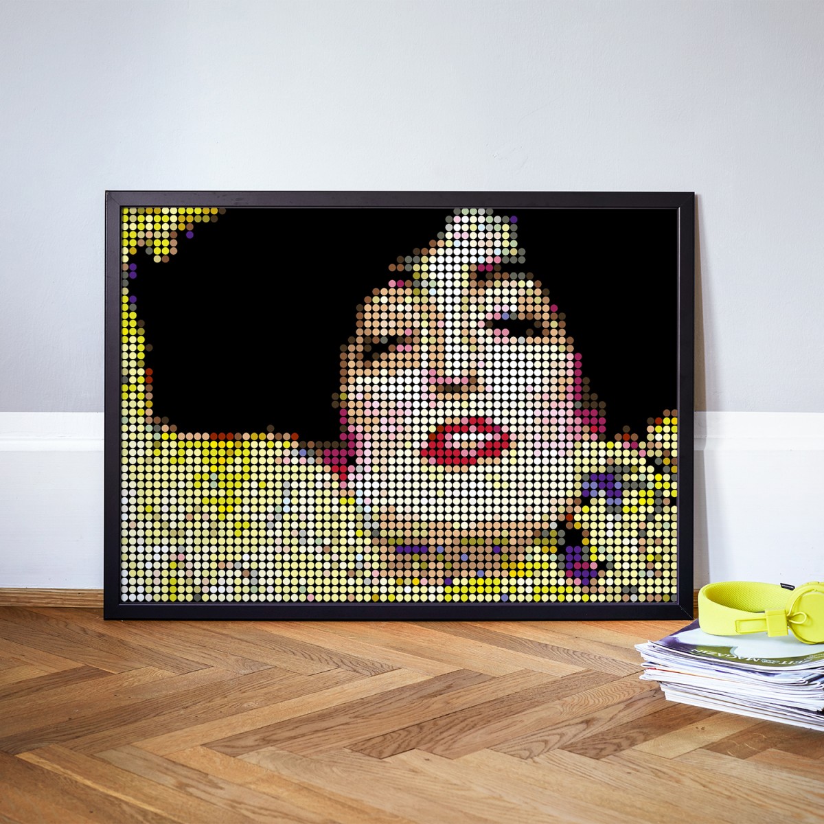 dot on Pixelart - Kleben nach Zahlen mit Klebepunkten / Klimt 70x50 cm