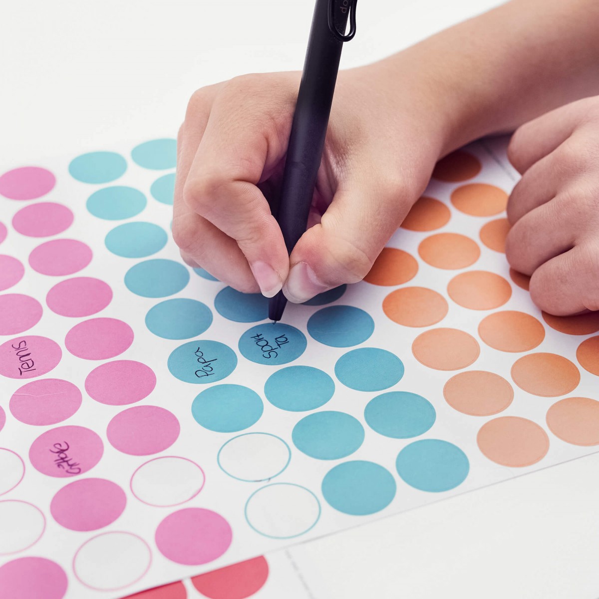 dot on classic / Jahresplaner 2023 – mit Klebepunkten in 12 Farben