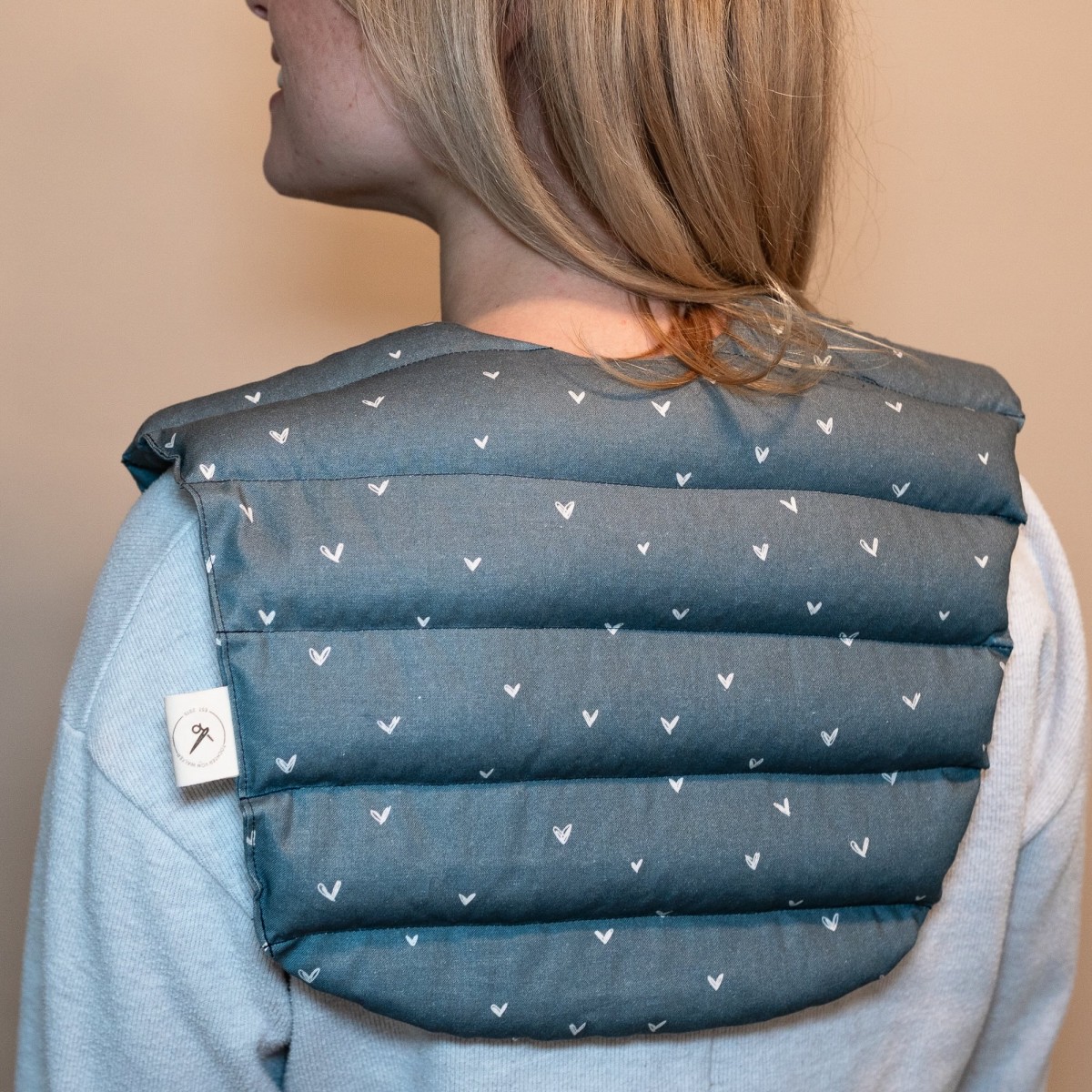 Wärmekissen Nacken Schulter mit Bio-Dinkel "Blau"– Tochter von Walter