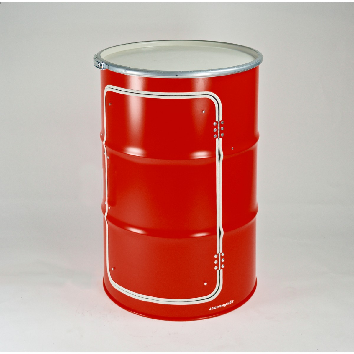 Lockengelöt Hifi-Schränk, der Media-Schrank aus einem Ölfass