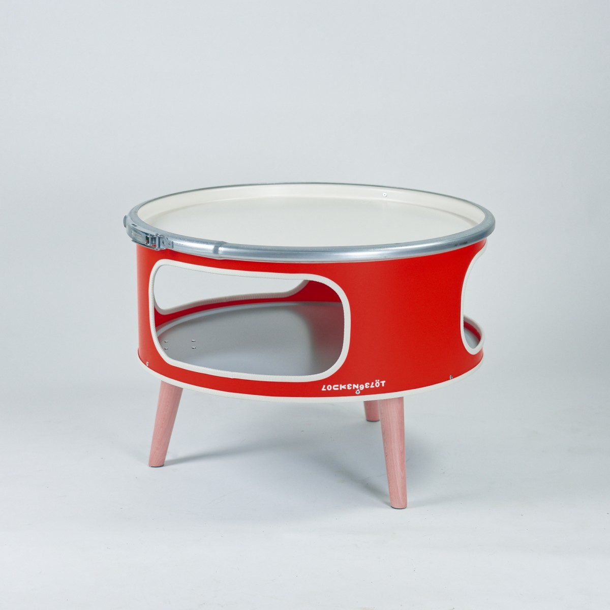 Lockengelöt Betty Ölfass-Couchtisch