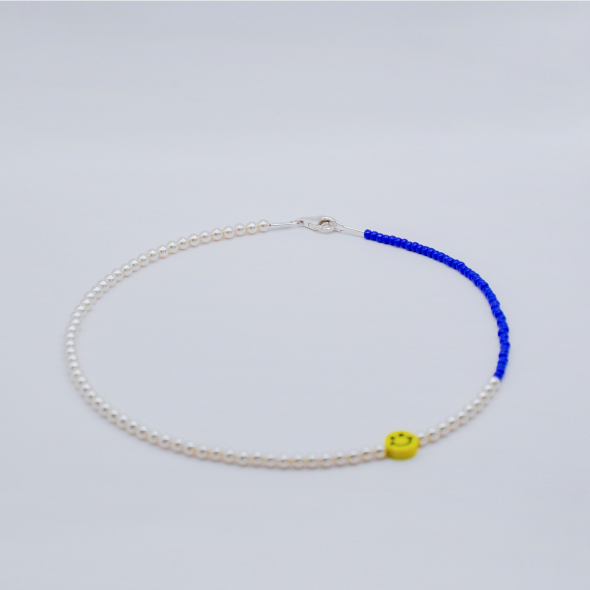»Tummy« SMILEY-Kette in Kobaltblaumit von pinapina