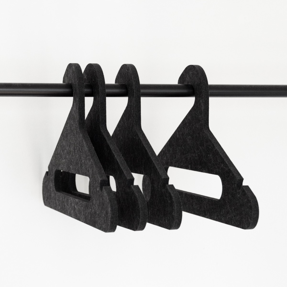 halblang | Kleiderbügel | Filz | dark anthracite