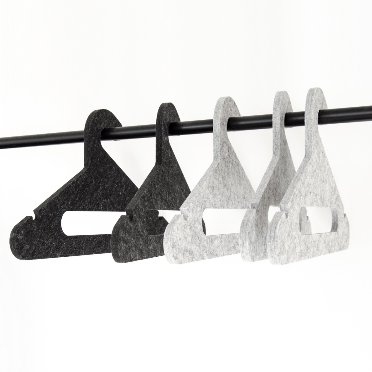 halblang | Kleiderbügel | Filz | marble