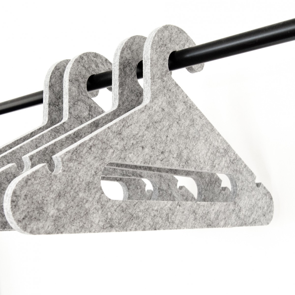 halblang | Kleiderbügel | Filz | marble