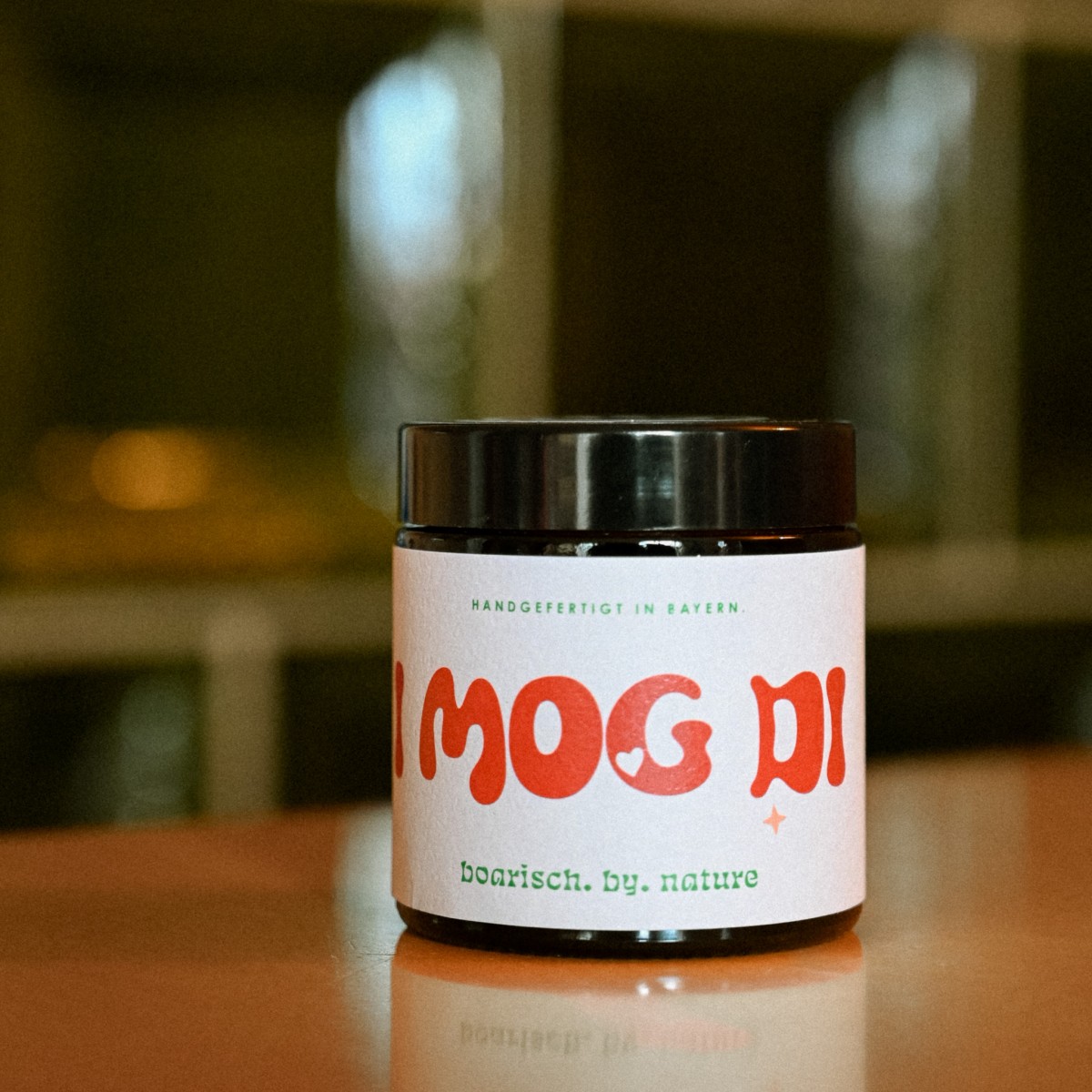 I mog di  | Bayerische Kerze ohne Duft | 120ml Rapswachs 