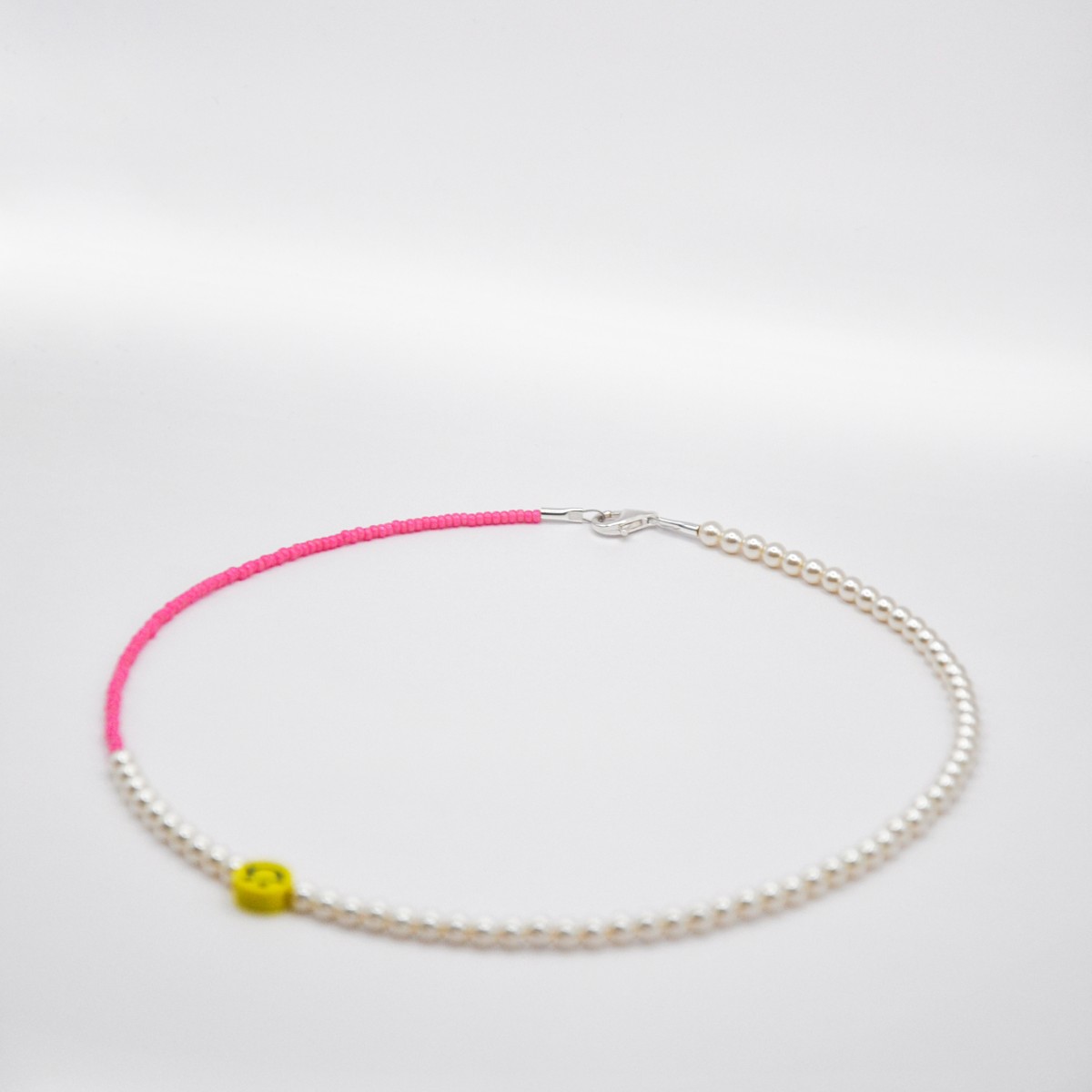 »LuvLuv« SMILEY-Kette in Rosa von pinapina