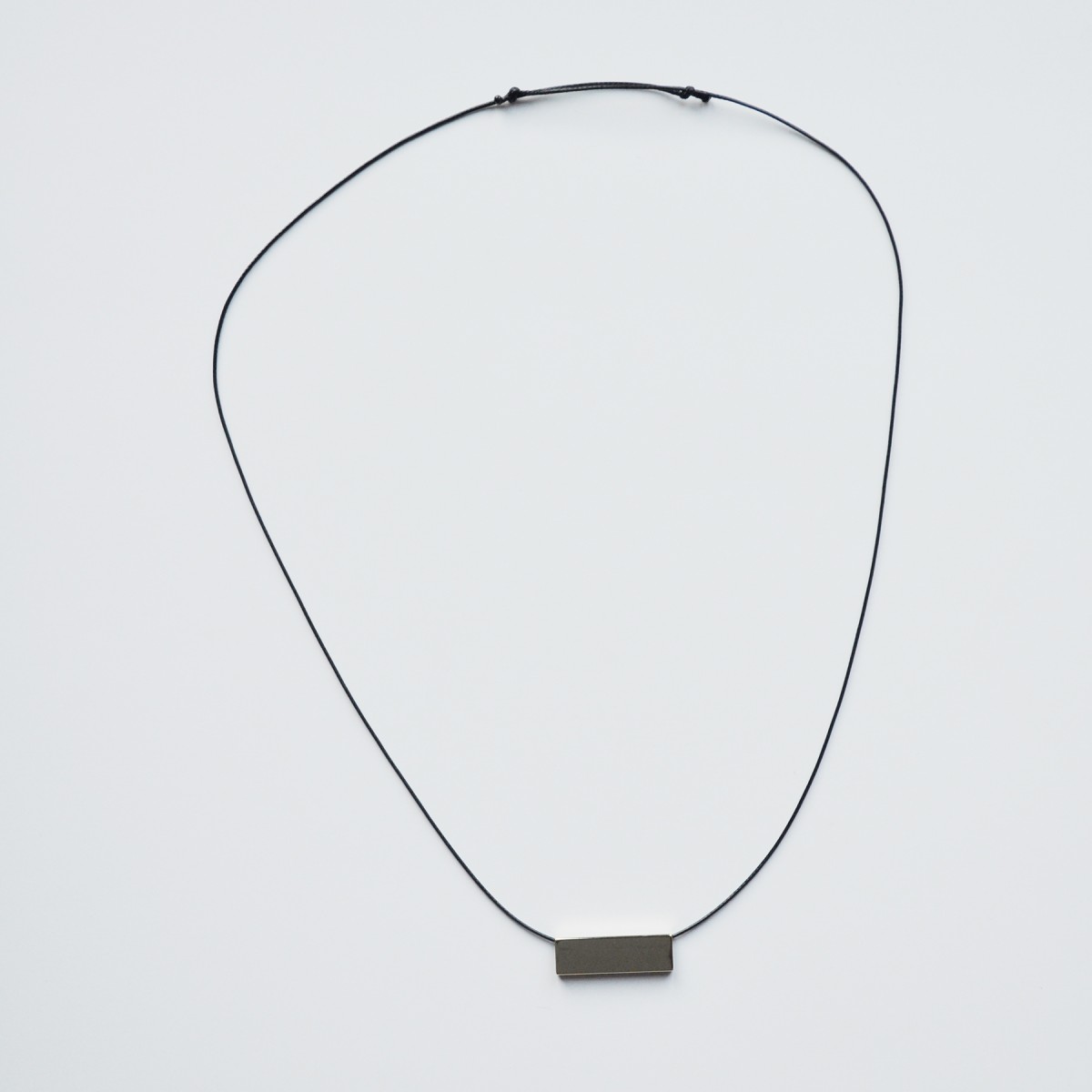 nahili KETTE "square tubes" minimal 14Karat Gelbgold Anhänger