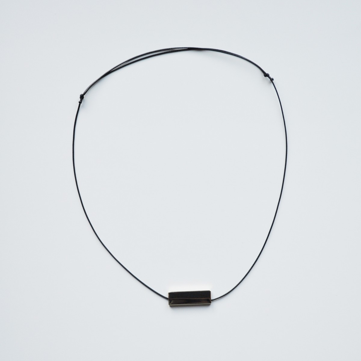 nahili KETTE "square tubes" minimal 14Karat Gelbgold Anhänger