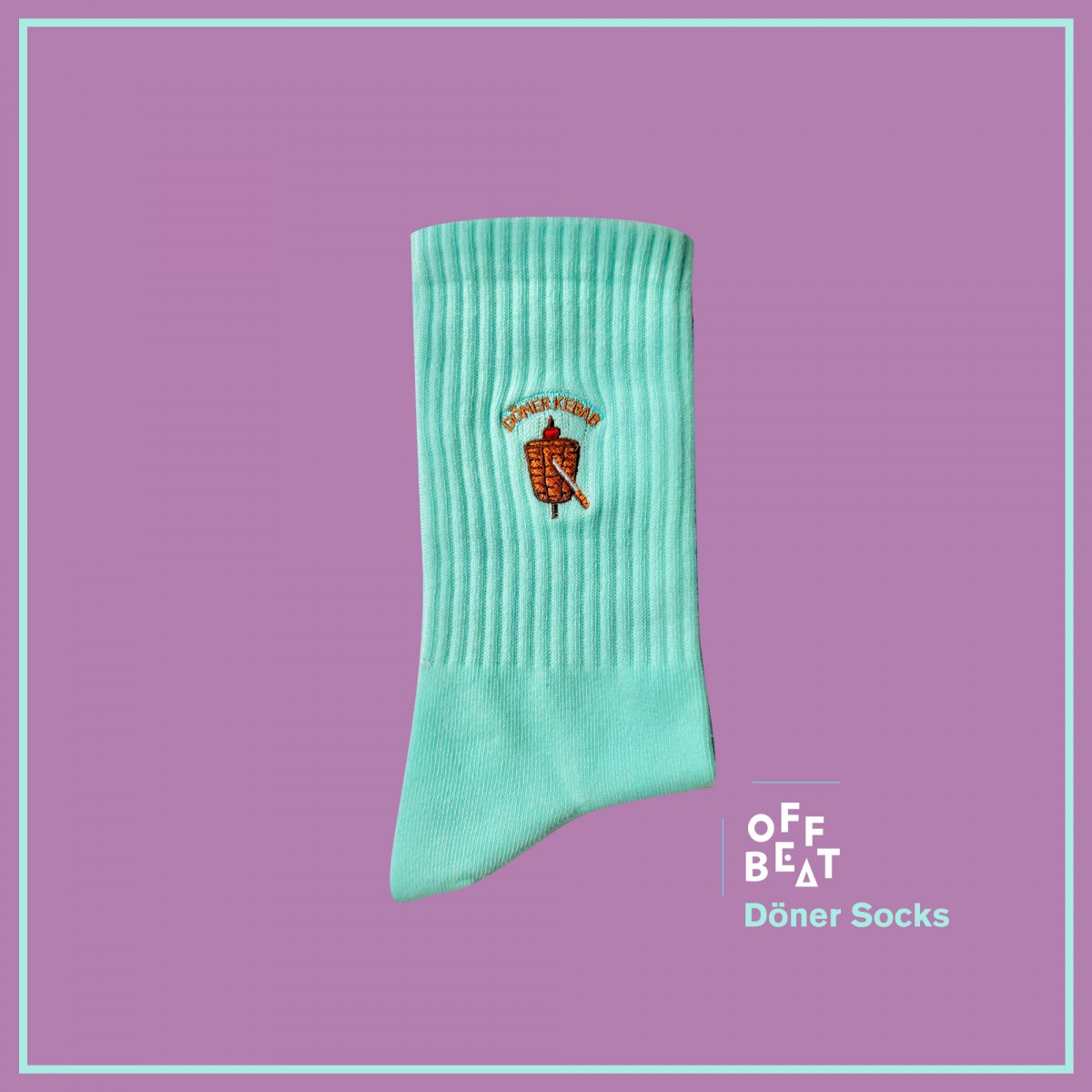 Gerippte Döner Kebab Berlin Socken von Offbeat