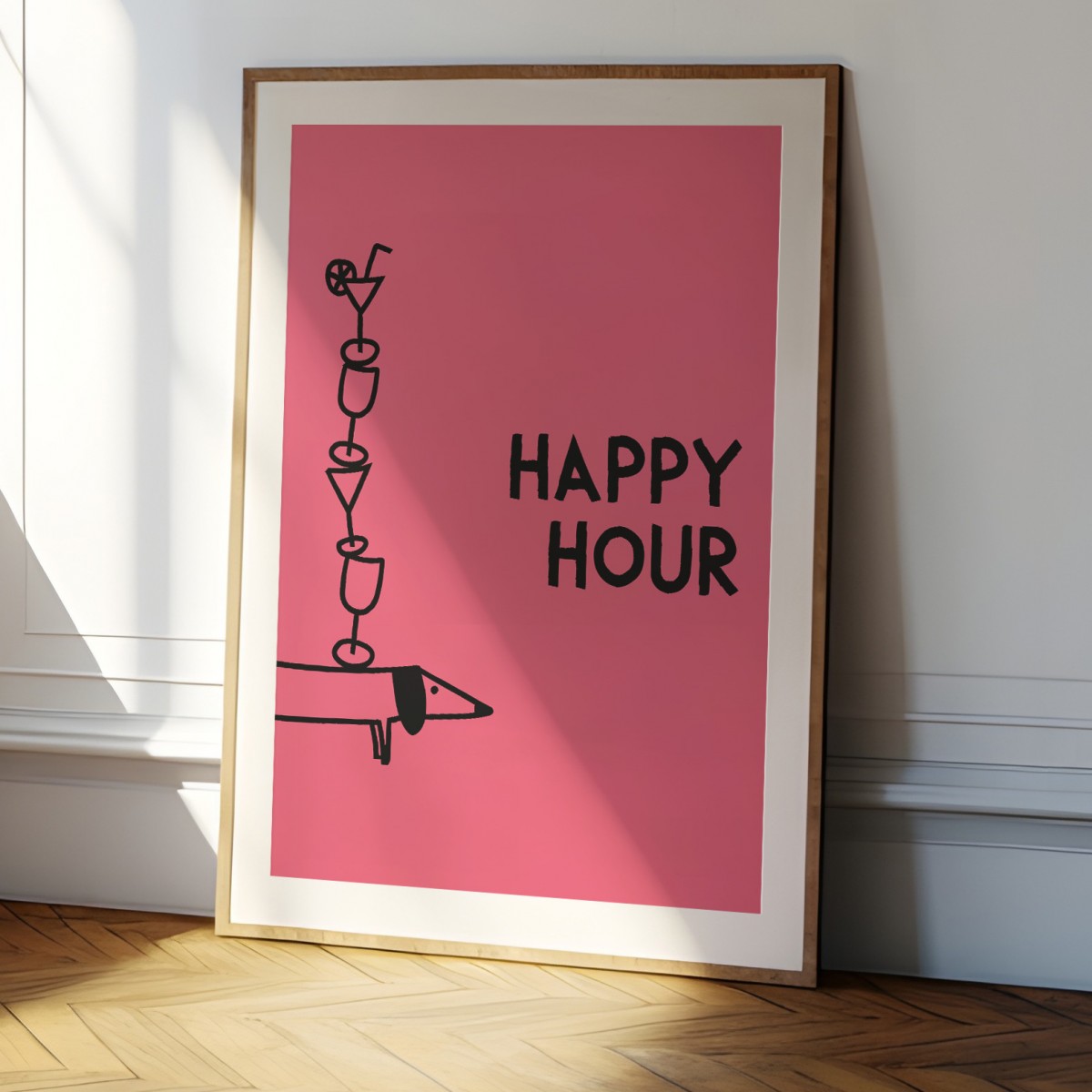 vonsusi - Poster "Happy Hour Dackel"